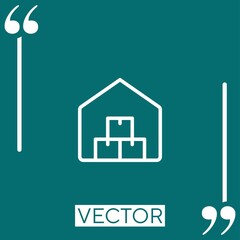 Poster - boxes Linear icon. Editable stroke line