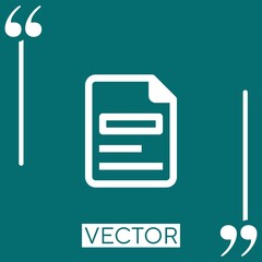 Poster - files Linear icon. Editable stroke line