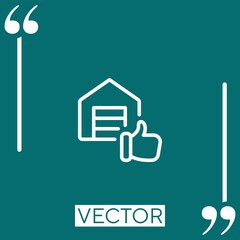 Poster - like Linear icon. Editable stroke line