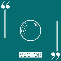 Poster - ripe orange Linear icon. Editable stroke line