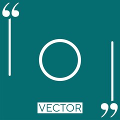 Poster - circle outline Linear icon. Editable stroke line