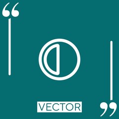 Poster - circular button outline