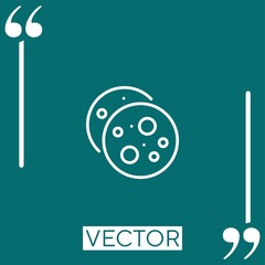Poster - cookies   vector icon Linear icon. Editable stroked line