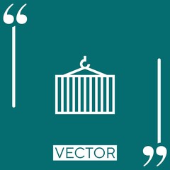 Poster - crane   vector icon Linear icon. Editable stroked line