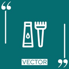 Poster - dye vector icon Linear icon. Editable stroked line