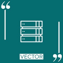 Poster - hosting Linear icon. Editable stroke line