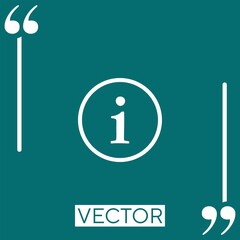 Poster - information sign Linear icon. Editable stroke line
