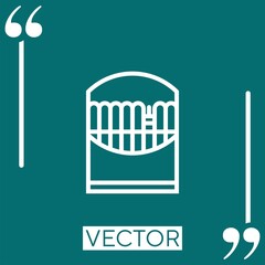 Fototapete - markers vector icon Linear icon. Editable stroke line