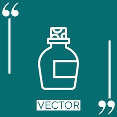 Poster - medicine   vector icon Linear icon. Editable stroke line