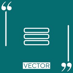 Poster - menu rectangles Linear icon. Editable stroke line