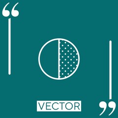 Poster - moon   vector icon Linear icon. Editable stroke line