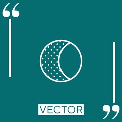 Poster - moon   vector icon Linear icon. Editable stroke line