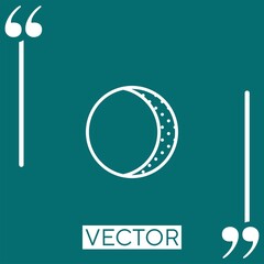 Poster - moon   vector icon Linear icon. Editable stroke line