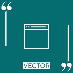 Poster - new blank page Linear icon. Editable stroke line