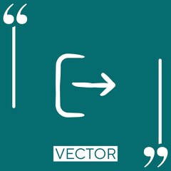 Poster - next   vector icon Linear icon. Editable stroke line