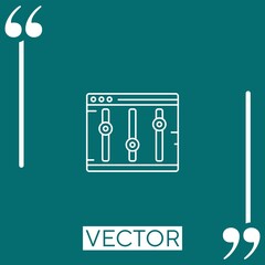 Fototapete - optimizer vector icon Linear icon. Editable stroke line