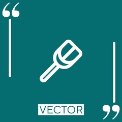 Poster - slotted turner outline Linear icon. Editable stroke line