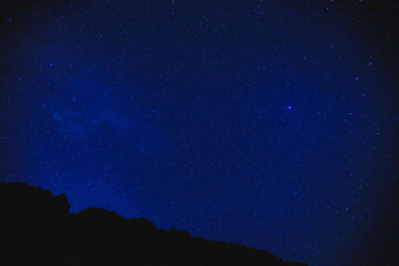 night starry sky, milky way, oahu, hawaii