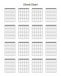 Set of chord chart. Chord diagram. Vector illustration. Tab empty. Tabulation.