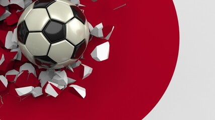 Soccer ball with Particles under Black Background. 3D sketch design and illustration. 3D high quality rendering.