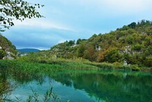 Croatia-view Of A Lake In The Plitvice Lakes National Park