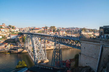 Bridge over the Douro river in Porto, Portugal