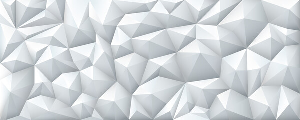 Aufkleber - Polygon Abstract Polygonal Geometric Triangle Background, vector illustration wide.