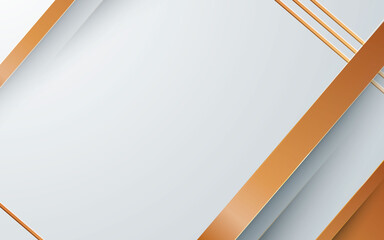 Wall Mural - abstract white background with golden layers