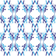 Poster - Seamless geometric pattern background. Folk art design. Abstract vector image. Pattern fabric or tile.