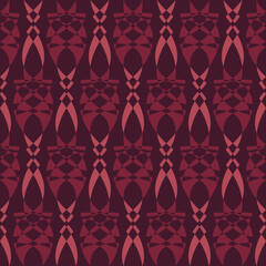 Poster - Seamless geometric pattern background. Folk art design. Abstract vector image. Pattern fabric or tile.