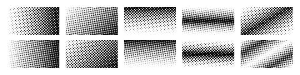Poster - halftone. halftone gradient. dots pattern background. vector illustration