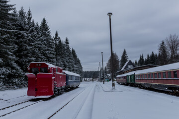 Winter Hiking in different places through the Thuringian Forest - Germany