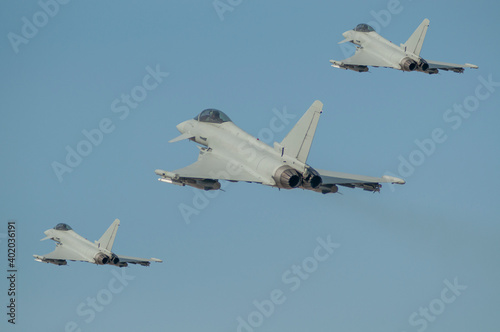 Fotografie, Obraz Aviones de combate despegando