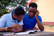 © Vic Josh - african student studying their books