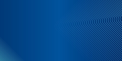Fototapete - Modern blue lines abstract background with simple line blend contours. Modern blue presentation background