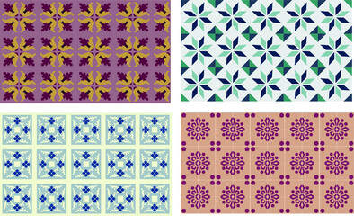  A very artistic classic Indonesian tile motif