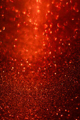 Shiny red glitter texture background stock images. Texture of red glitter shiny background. Abstract red shiny background with copy space for text.