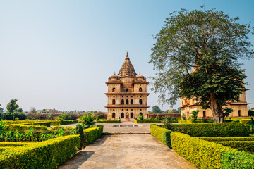 Wall Mural - The Royal Cenotaphs (Chhatris), ruins in Orchha, India