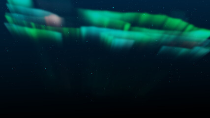 Wall Mural - loop aurora borealis milky way galaxy. stars simulated northern lights on the arctic sky, aurora bor