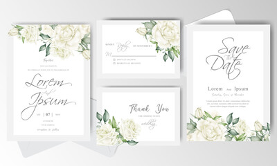 Elegant Wedding Invitation card set template