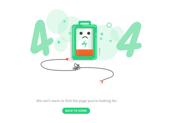 Poster - 404 maintenance error landing page template