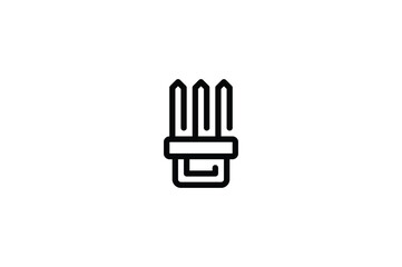 Poster - Martial Art Outline Icon - Hand