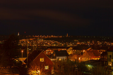 Poster - Night view of a city