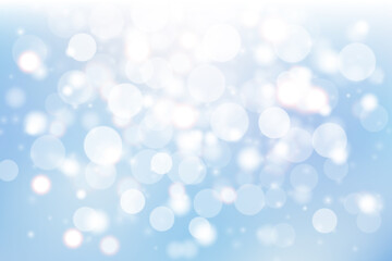 abstract blue bokeh background. vector illustration of winter background 