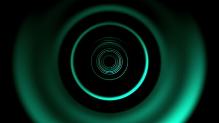 Poster - Round tunnel with dark and light areas. Computer generated dynamic background. 3D rendering