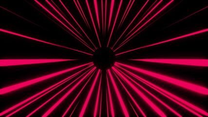 Poster - Round tunnel with dark and light areas. Computer generated dynamic background. 3D rendering