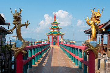 Poster - Religious temple in Thailand by the sea