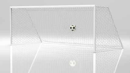 Soccer ball with Particles under Black Background. 3D sketch design and illustration. 3D CG. 3D high quality rendering.	