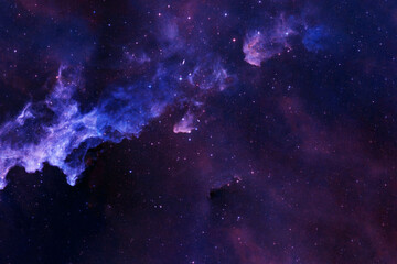 a blue galaxy with stars and nebulae. elements of this image were furnished by nasa.