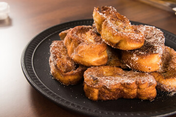 Wall Mural - Traditional Christmas french toast also known in Brazil as 'Rabanada'.  traditional Brazilian food for Christmas.